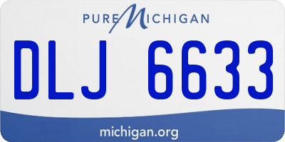 MI license plate DLJ6633