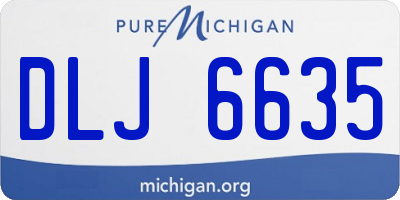 MI license plate DLJ6635