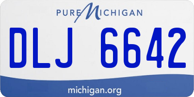 MI license plate DLJ6642