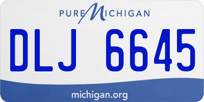 MI license plate DLJ6645