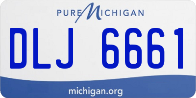 MI license plate DLJ6661