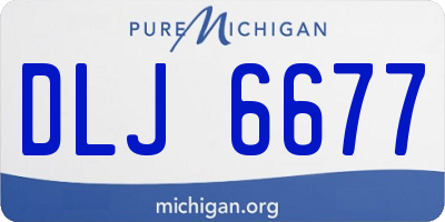 MI license plate DLJ6677