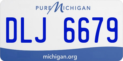 MI license plate DLJ6679