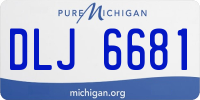 MI license plate DLJ6681