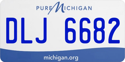 MI license plate DLJ6682