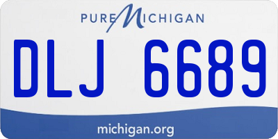 MI license plate DLJ6689