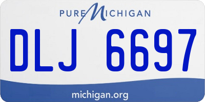 MI license plate DLJ6697