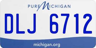 MI license plate DLJ6712