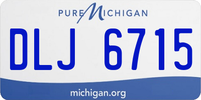 MI license plate DLJ6715