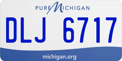 MI license plate DLJ6717