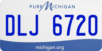 MI license plate DLJ6720