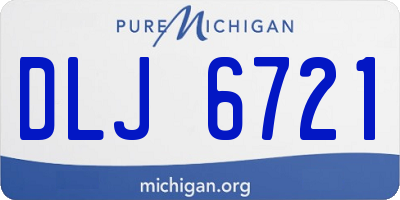 MI license plate DLJ6721