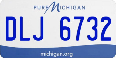MI license plate DLJ6732