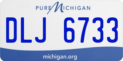MI license plate DLJ6733