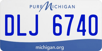 MI license plate DLJ6740