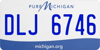 MI license plate DLJ6746