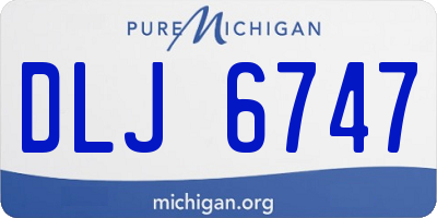 MI license plate DLJ6747