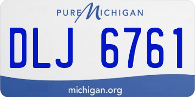 MI license plate DLJ6761