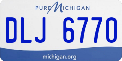 MI license plate DLJ6770