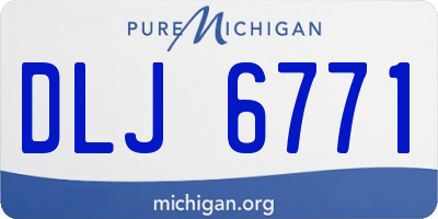 MI license plate DLJ6771