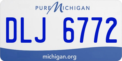 MI license plate DLJ6772