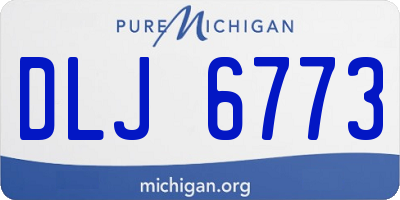MI license plate DLJ6773