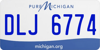 MI license plate DLJ6774