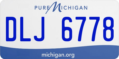 MI license plate DLJ6778