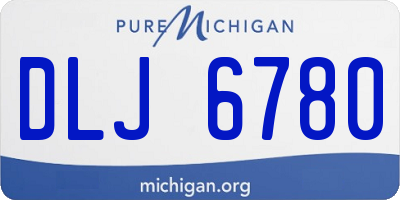 MI license plate DLJ6780