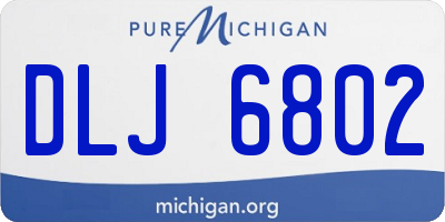 MI license plate DLJ6802
