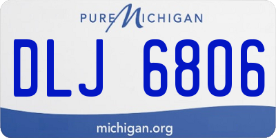 MI license plate DLJ6806