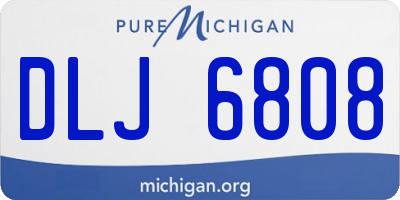 MI license plate DLJ6808