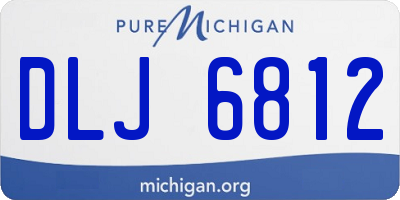 MI license plate DLJ6812