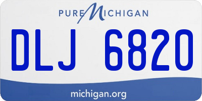 MI license plate DLJ6820