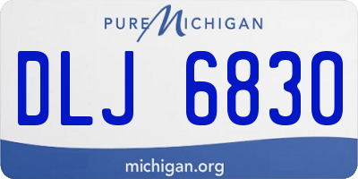MI license plate DLJ6830