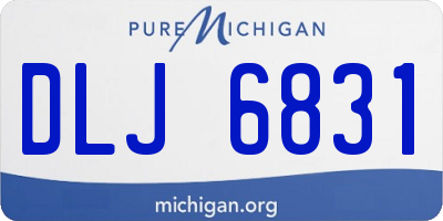 MI license plate DLJ6831