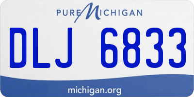 MI license plate DLJ6833