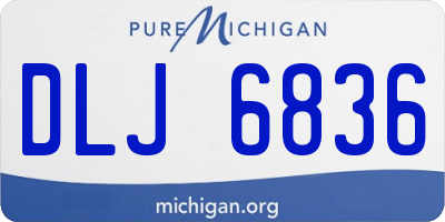 MI license plate DLJ6836