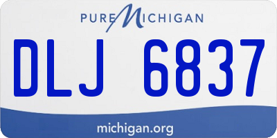 MI license plate DLJ6837