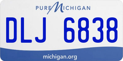 MI license plate DLJ6838