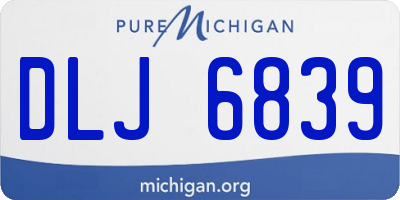 MI license plate DLJ6839