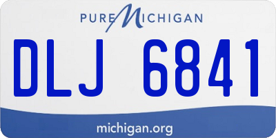 MI license plate DLJ6841