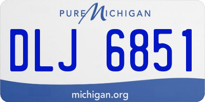 MI license plate DLJ6851