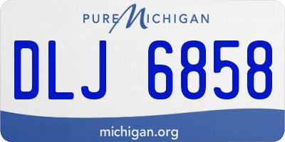 MI license plate DLJ6858