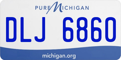 MI license plate DLJ6860