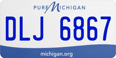MI license plate DLJ6867