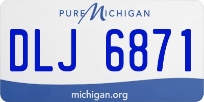MI license plate DLJ6871