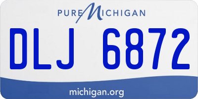 MI license plate DLJ6872