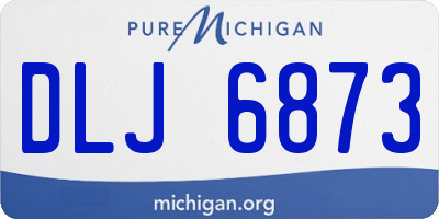 MI license plate DLJ6873