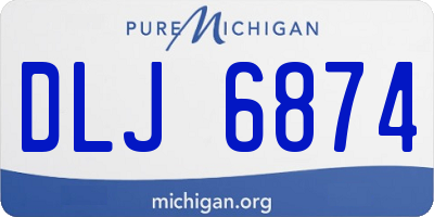 MI license plate DLJ6874